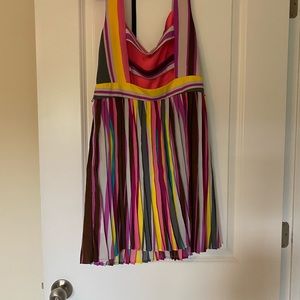 Very pretty summer multi-color pleated dress
